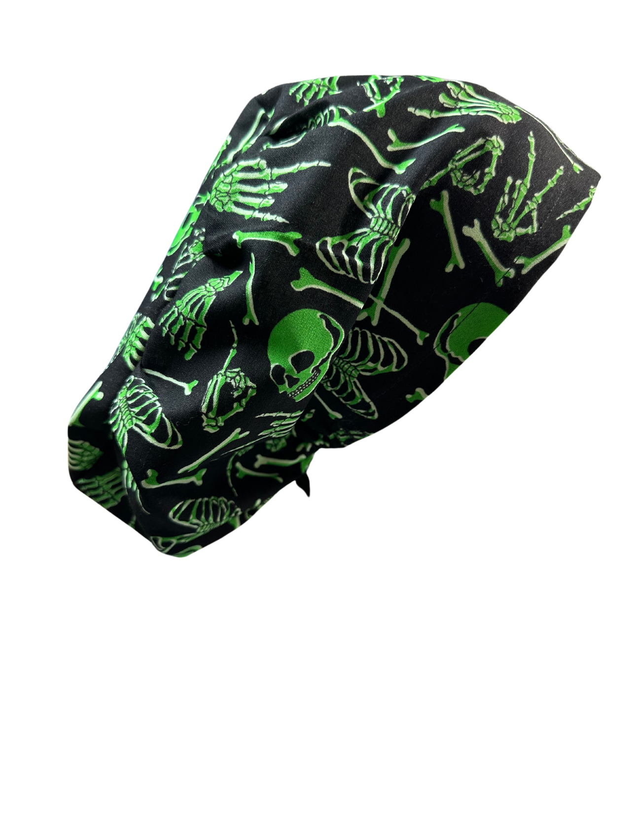 Halloween scrub caps, glow in the dark skeletons