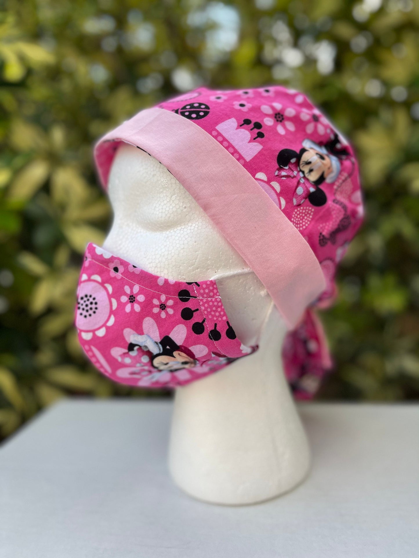 Minnie mouse ponytail cap