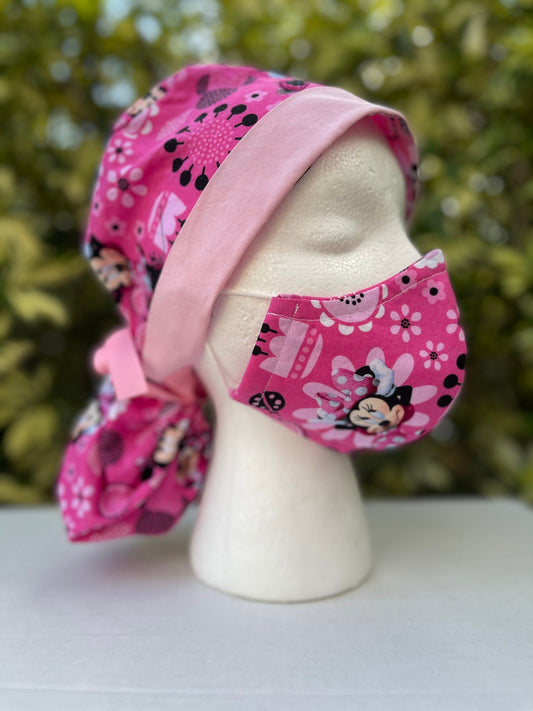 Minnie mouse ponytail cap