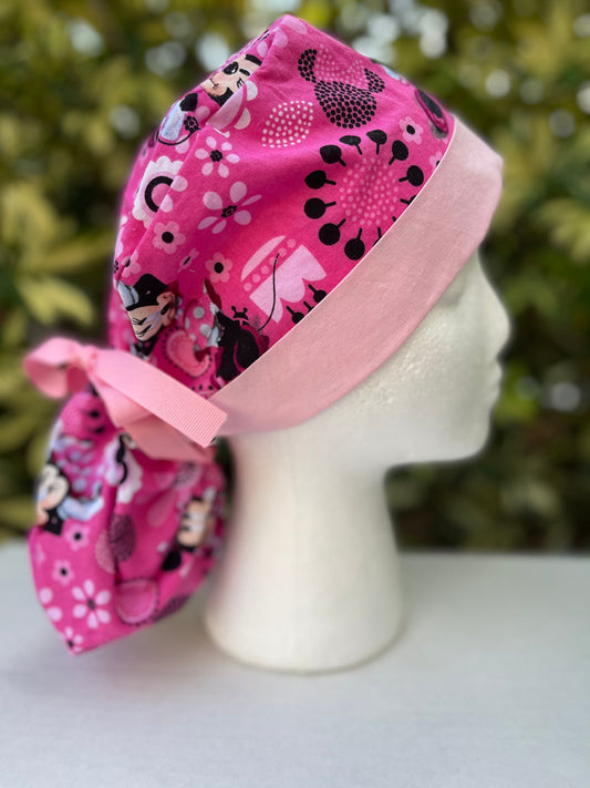 Minnie mouse ponytail cap