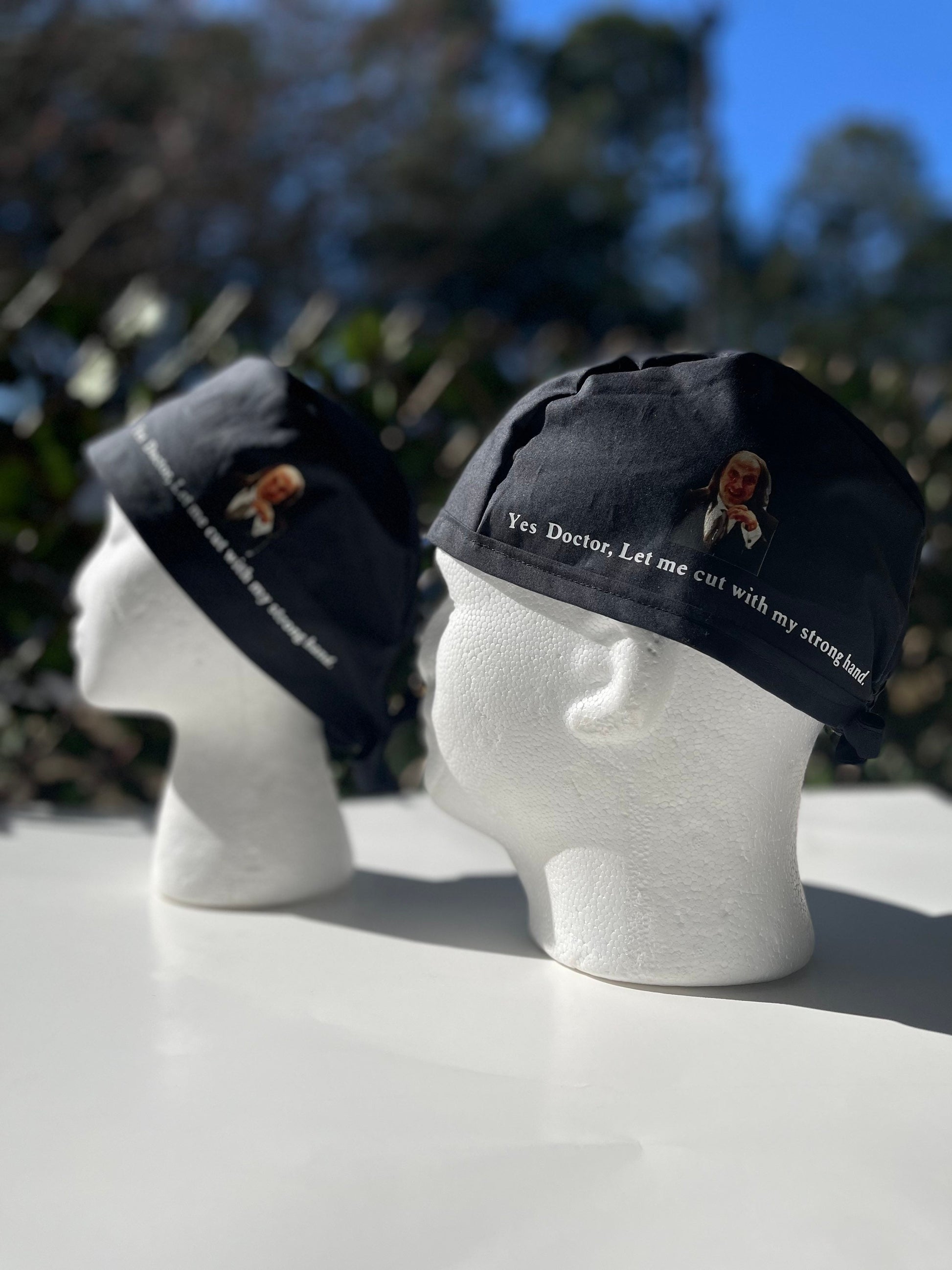 Women's Chicago Cubs Blue Pixie Surgical Scrub Hat, Fold Up Brim,  Adjustable, Handmade - Crazy Caps Scrub Hats