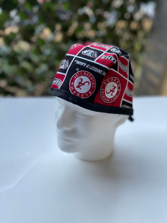 University of Alabama crimson tide blocks, Bama scrub cap