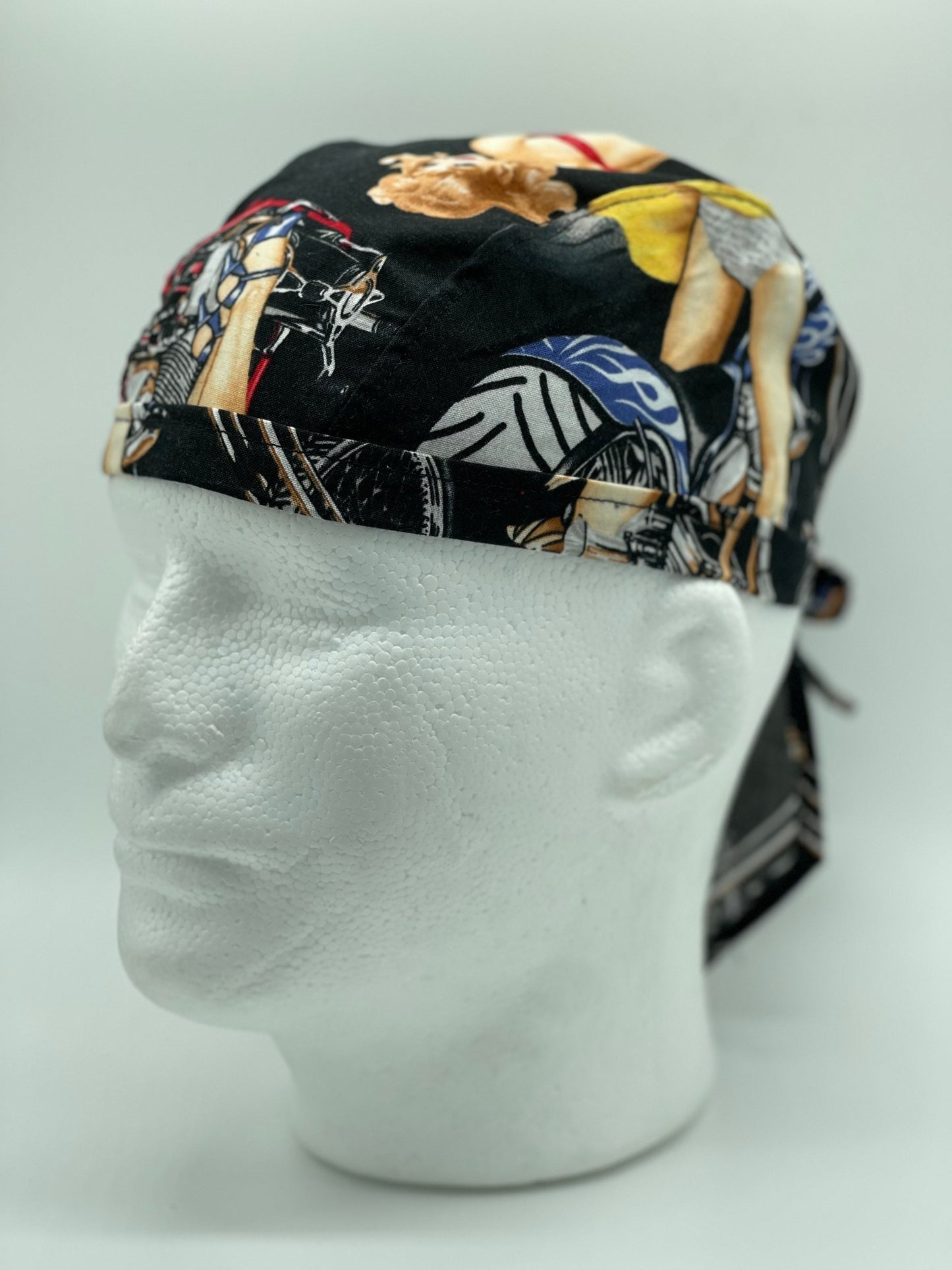 Skull caps for men, Head wrap, Helment liner, Durag, Bicycle caps