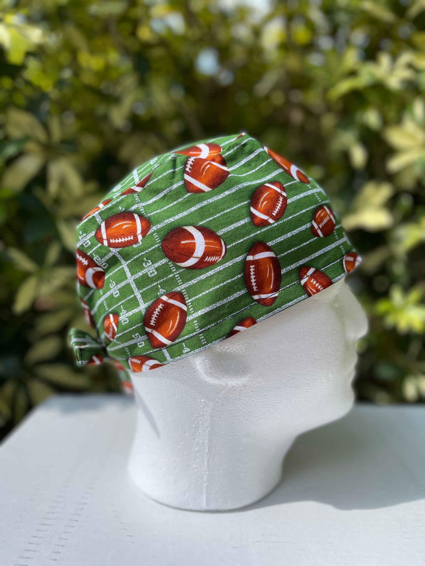 Football surgical cap, Men's Unisex surgeons cap, Scrub caps