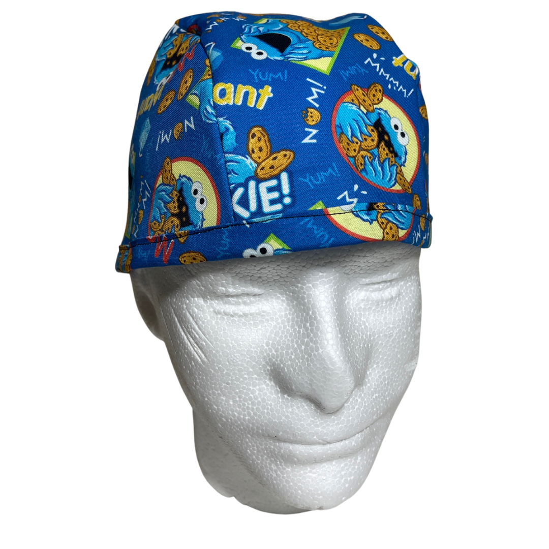 Cookie Monster scrub cap