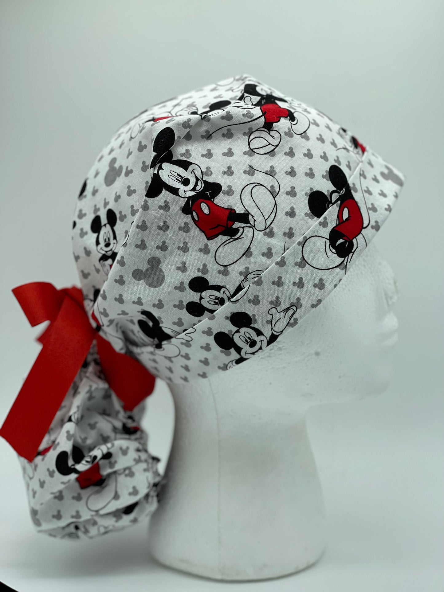 Mickey Mouse ponytail scrub cap