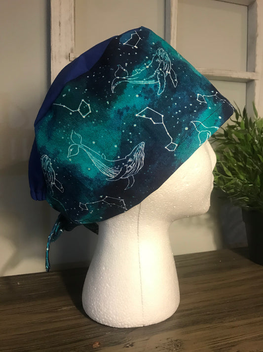 Constellations men’s scrub cap,  scrub cap, constellation surgical, cap, unisex scrub caps