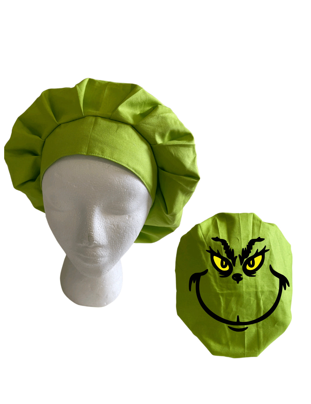 Grinch scrub cap