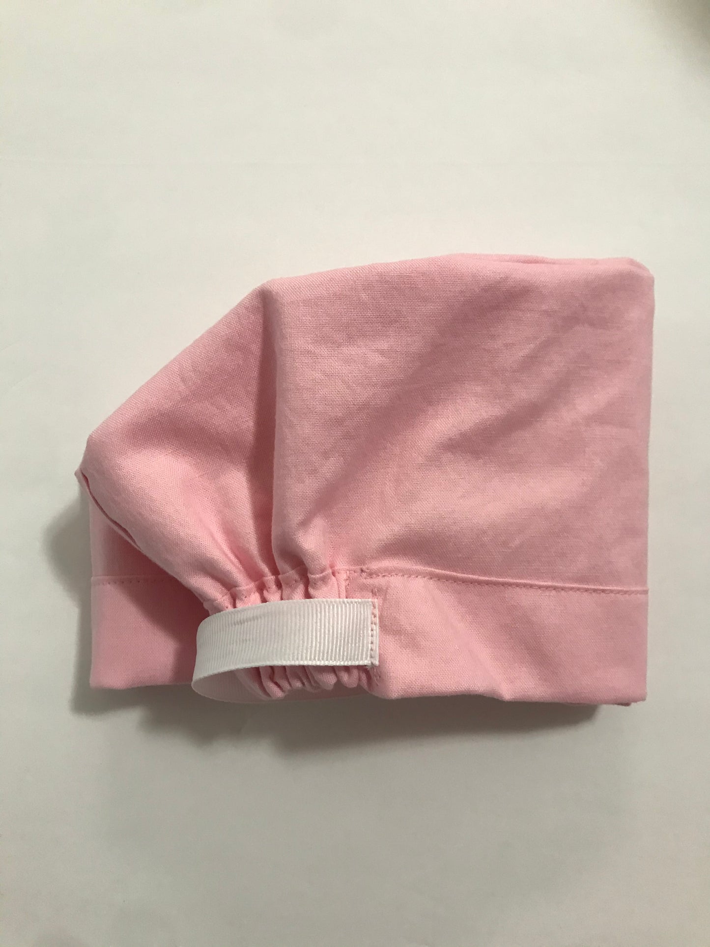 Pink pixie surgical cap, pink scrub cap