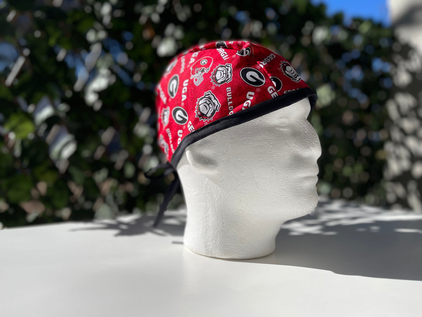 football, scrub cap, go dawgs, UGA mens scrub cap