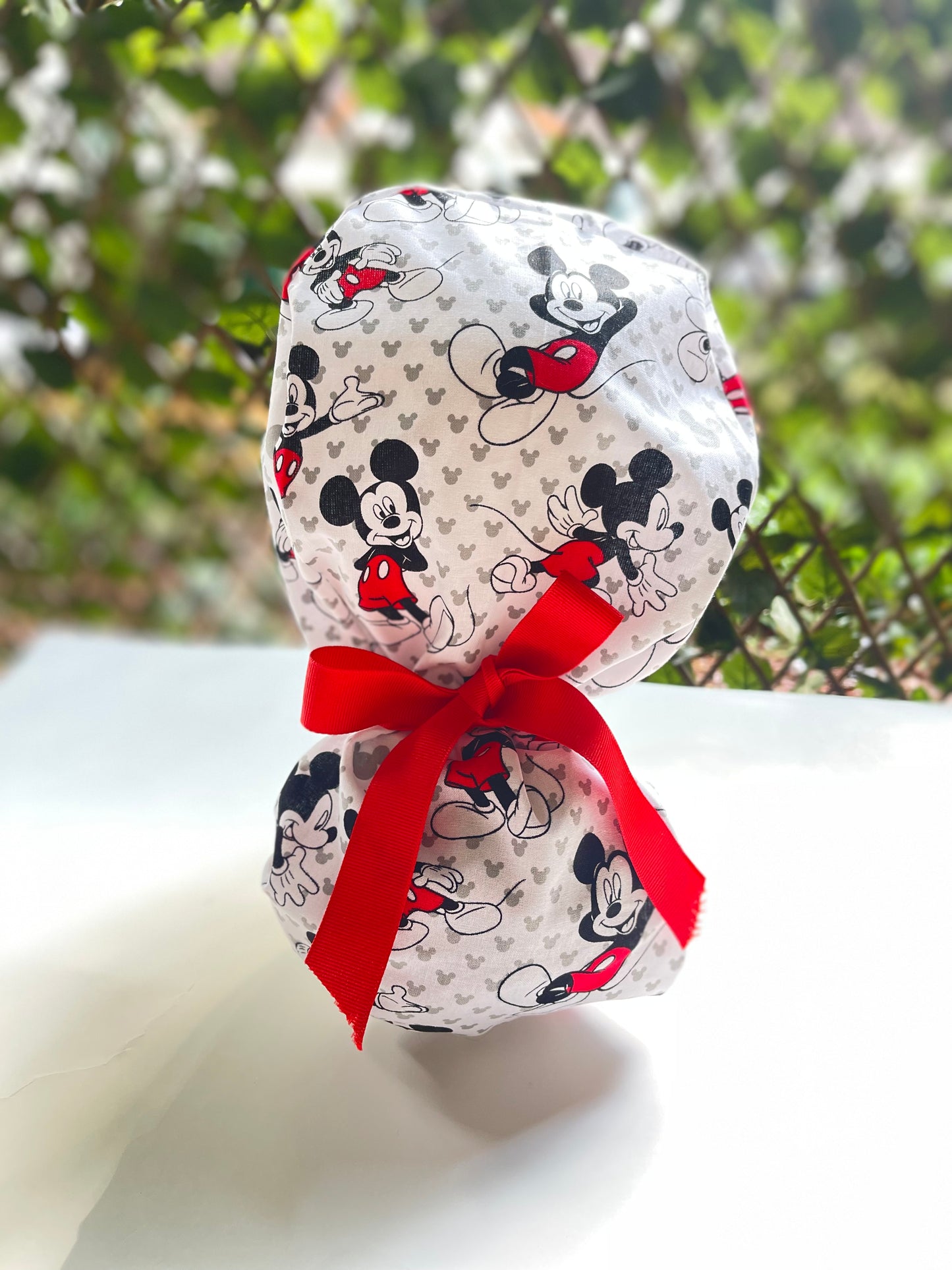 Mickey Mouse ponytail scrub cap